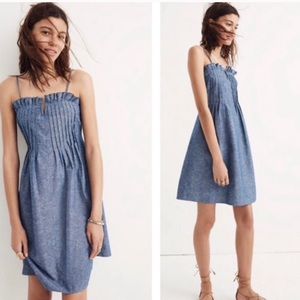 Madewell Denim Pintuck Cami Sundress Size 10